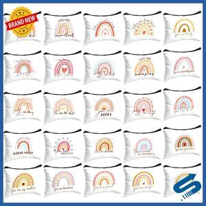 Canvas Cosmetic Bags Bulk Set Motivational Quotes Travel Waterproof Pouch